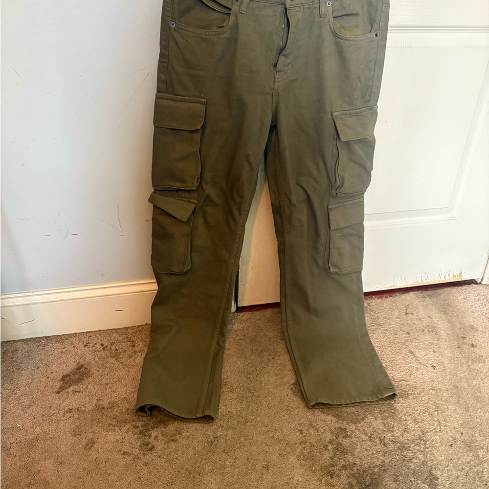 Men's fashion nova Olive Cargo Pants